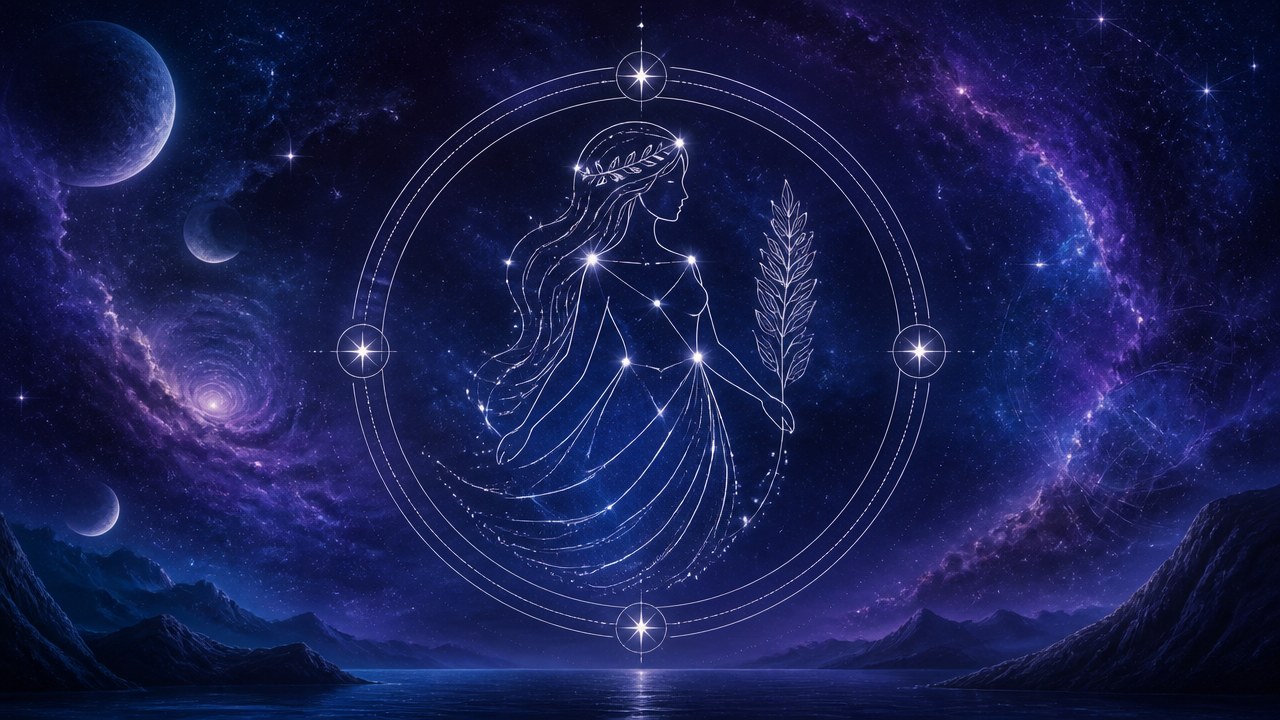 Arte editorial mística sobre Horóscopo do dia de hoje (21/09/2026): previsões dos signos para Segunda-feira