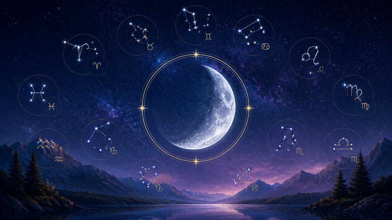Arte editorial mística sobre Horóscopo do dia de hoje (29/10/2026): previsões dos signos para Quinta-feira