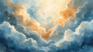 Imagem que representa a carta As Nuvens do Baralho Cigano.