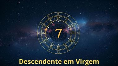 Imagem do mapa astral, em destaque a casa 7 - Descendente em Virgem.
