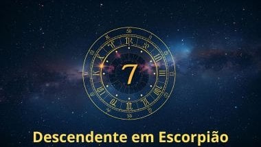 Imagem do mapa astral, em destaque a casa 7 - Descendente em Escorpião.