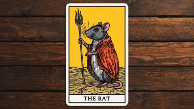 Imagem que representa a carta O Rato do Baralho Cigano.
