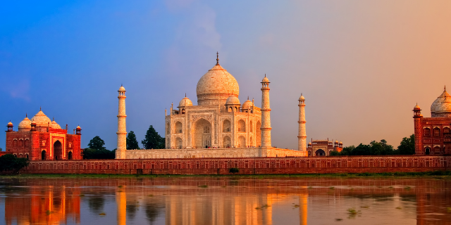 Foto do Taj Mahal na Índia