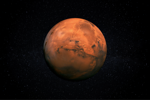 Planeta Marte no Universo
