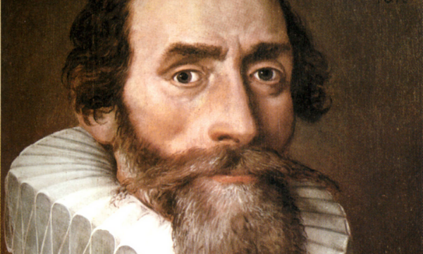 Pintura do rosto do Johannes Kepler