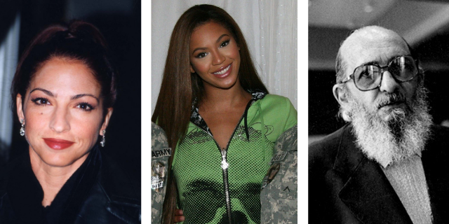 Imagem com famosos virginianos, como Gloria Estefan, Beyonce e Paulo Freire