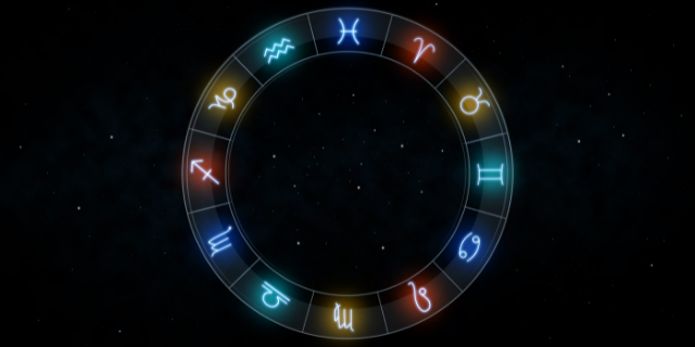 Imagem do zodíaco com os 12 signos