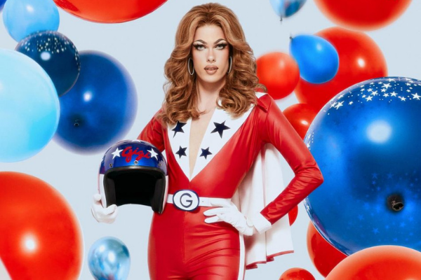 Gigi Goode, participante do programa RuPaul's Drag Race, durante ensaio fotográfico