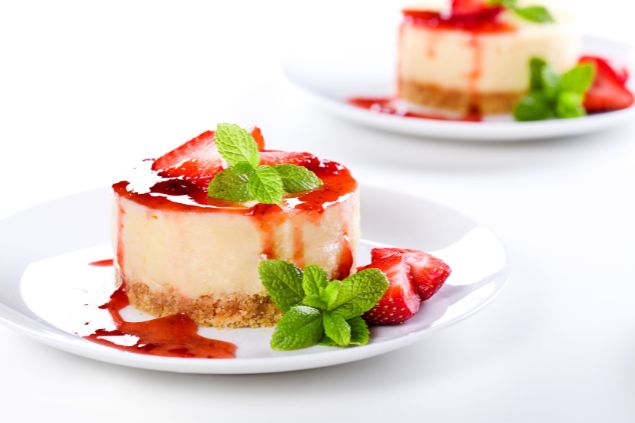 mpessaris de Getty Images Imagem de um cheesecake de morango