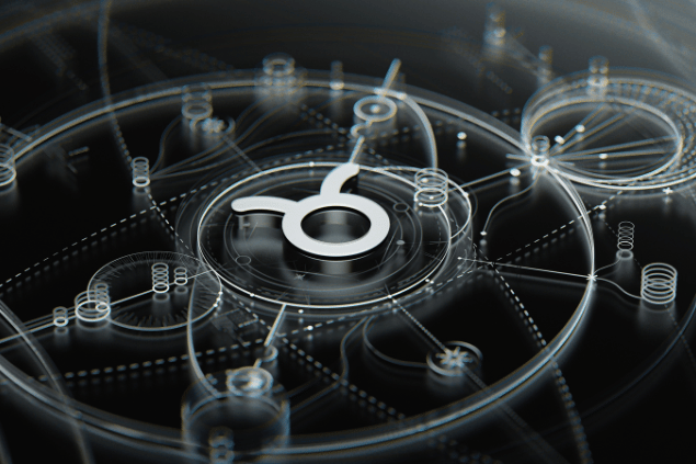 No foco da imagem, há o símbolo do signo de Touro.