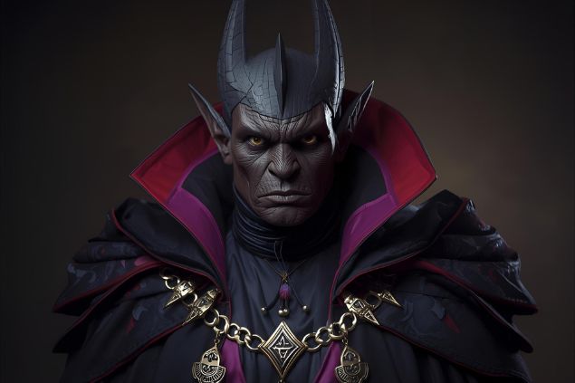 Canva/horoscopovIrtuAl Imagem do Exu Morcego da Umbanda. Ele usa roupas em tons de preto e roxo, com detalhes em vermelho ou prata, representando poder, proteção e conexão com as forças espirituais mais densas. Possui uma aparência imponente e misteriosa, com olhar penetrante e atento, transmitindo firmeza, vigilância e segurança.