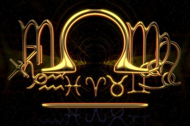 Imagem do elemento do signo de Libra em 3 D