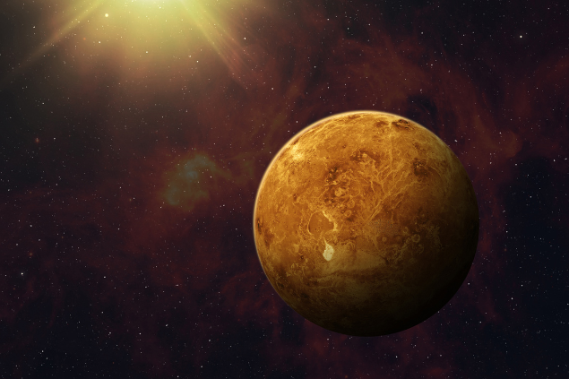 o planeta Vênus no Universo.