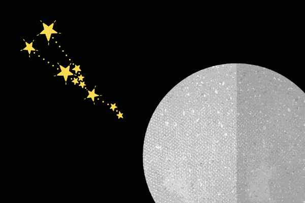 Ilustração de Mercúrio na constelação de Touro