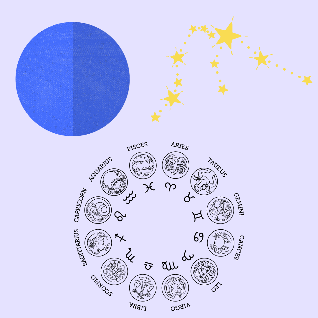Representação de Netuno no signo de Aquário