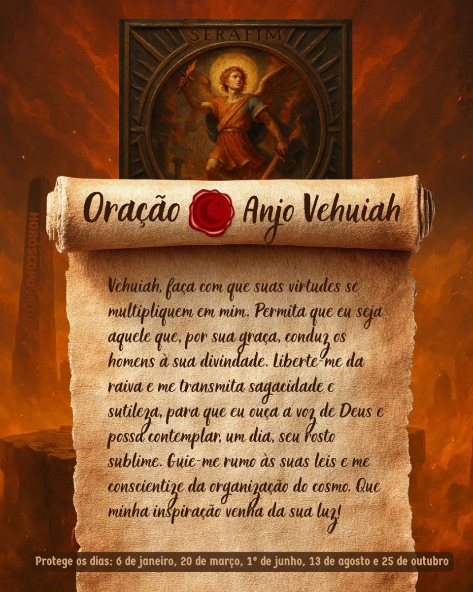 Oração Anjo Vehuiah