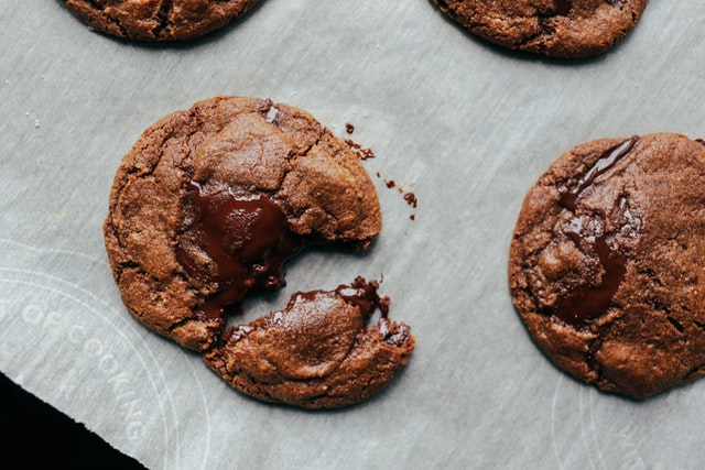 Cookies de chocolate.