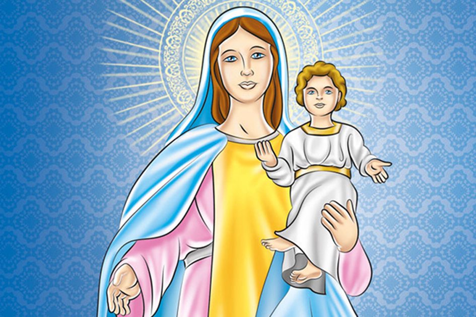 Ilustração de Nossa Senhora dos Navegantes