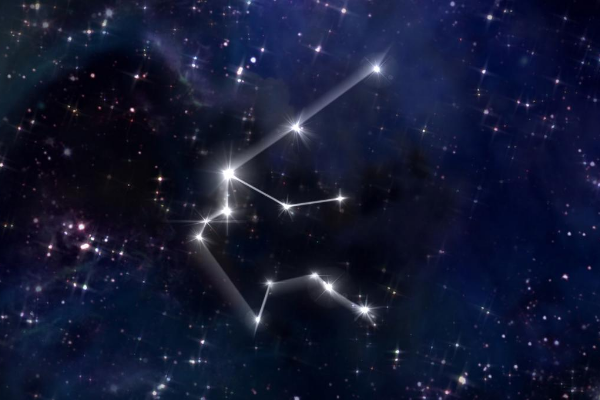Ilustração da constelação de Aquário.