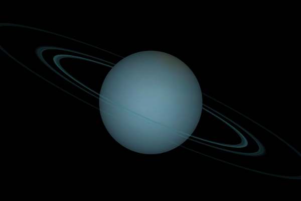 Planeta Urano visto do espaço