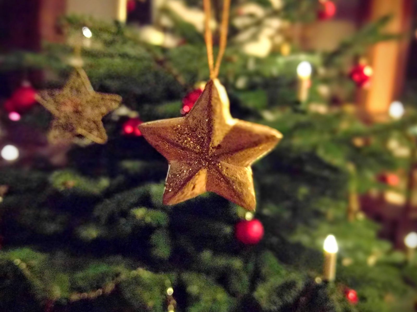 Estrela de enfeite para árvore de Natal
