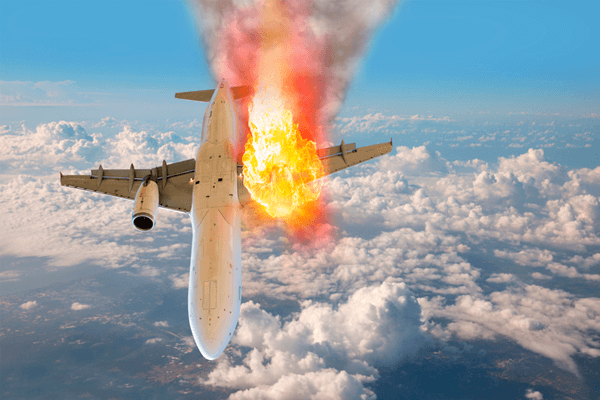 Sonhar com avião caindo - Qual é o significado deste sonho?