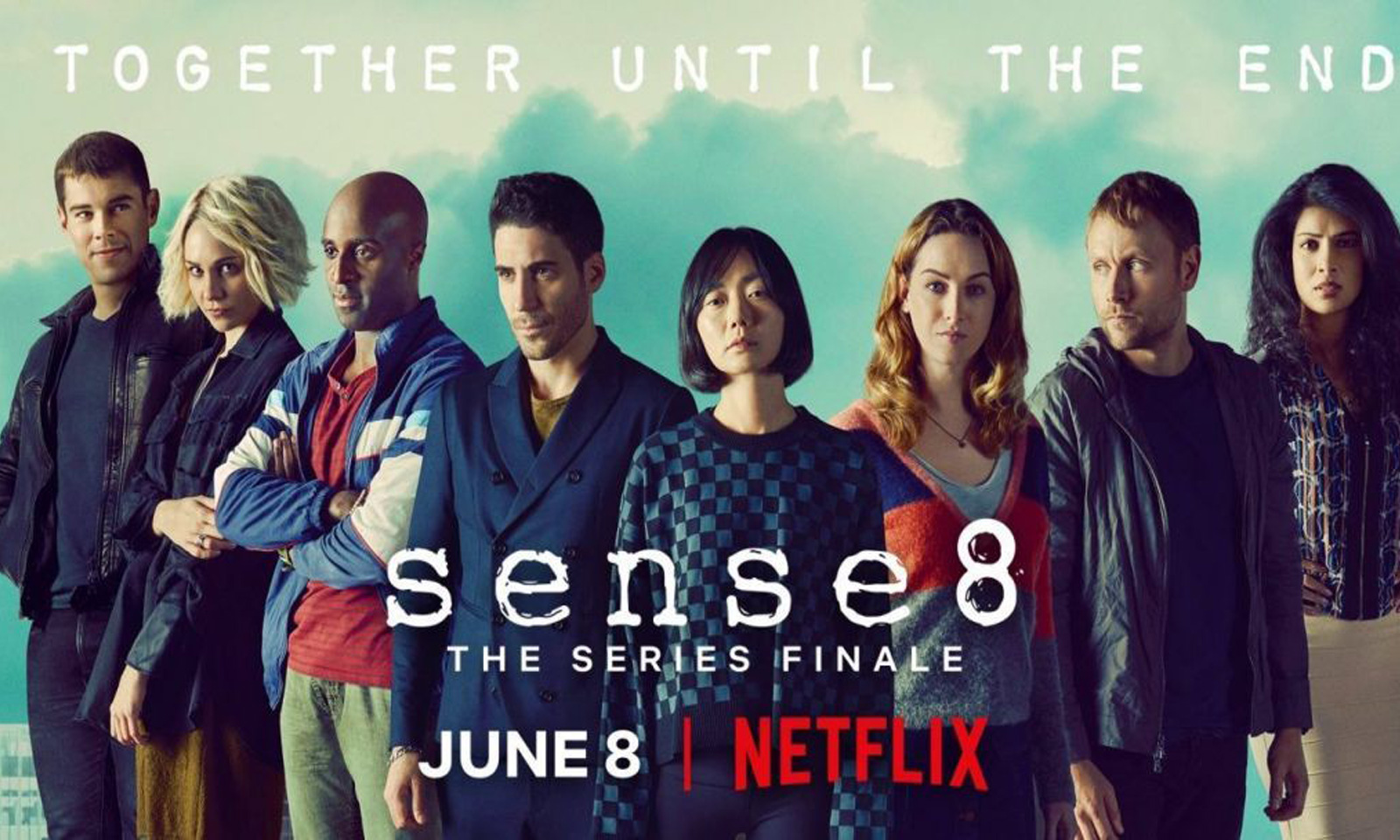 Banner de divulgação da série Sense 8.