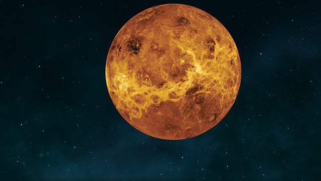 Planeta Vênus no espaço